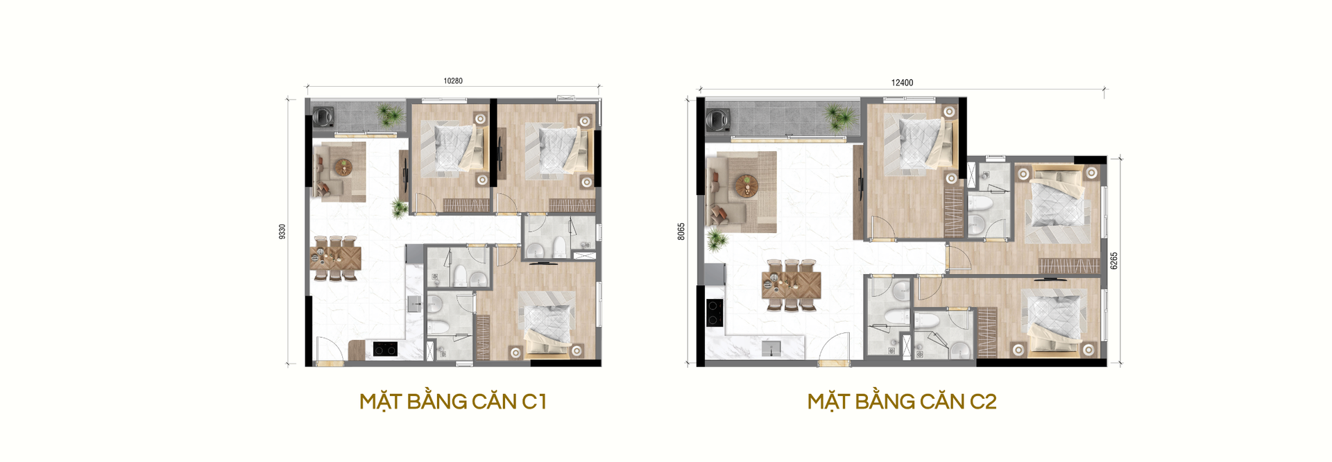 mặt bằng căn hộ bcon new sky 4